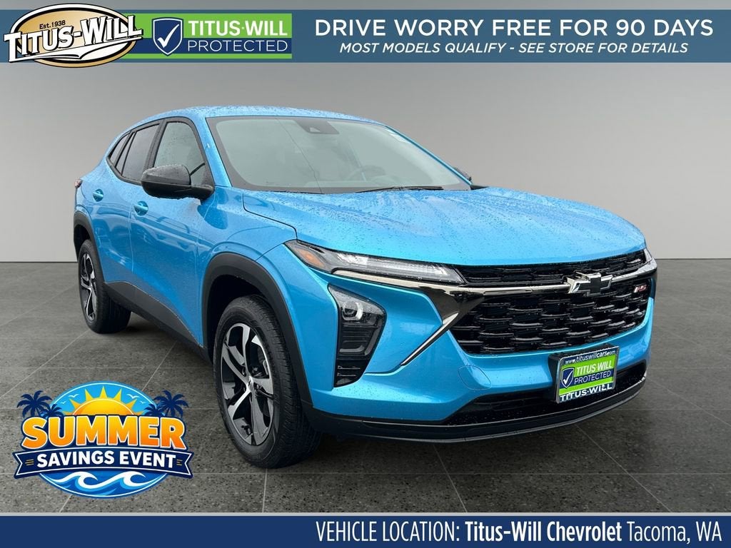 Marina Blue Metallic 2026 Chevrolet Trax RS with 1RS FWD SUV / Crossover Front-Wheel Drive Automatic
