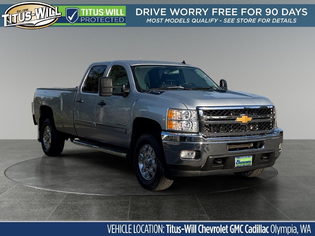 Silver Ice Metallic 2013 Chevrolet Silverado 3500HD Pickup Truck Four-Wheel Drive Automatic