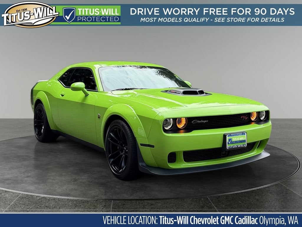 Green 2023 Dodge Challenger Coupe Rear-Wheel Drive 