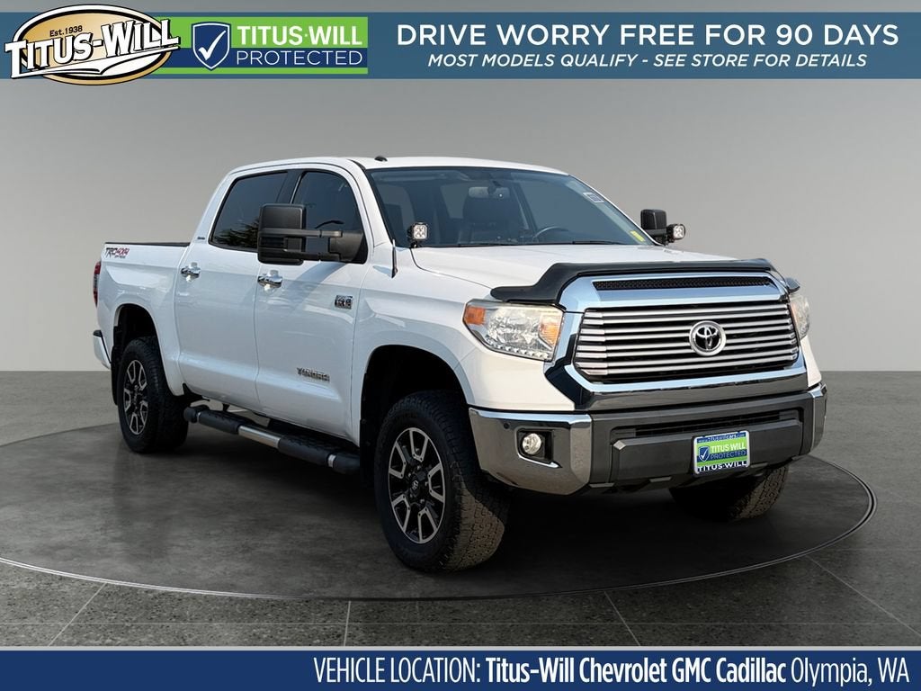 White 2017 Toyota Tundra Pickup Truck Four-Wheel Drive 