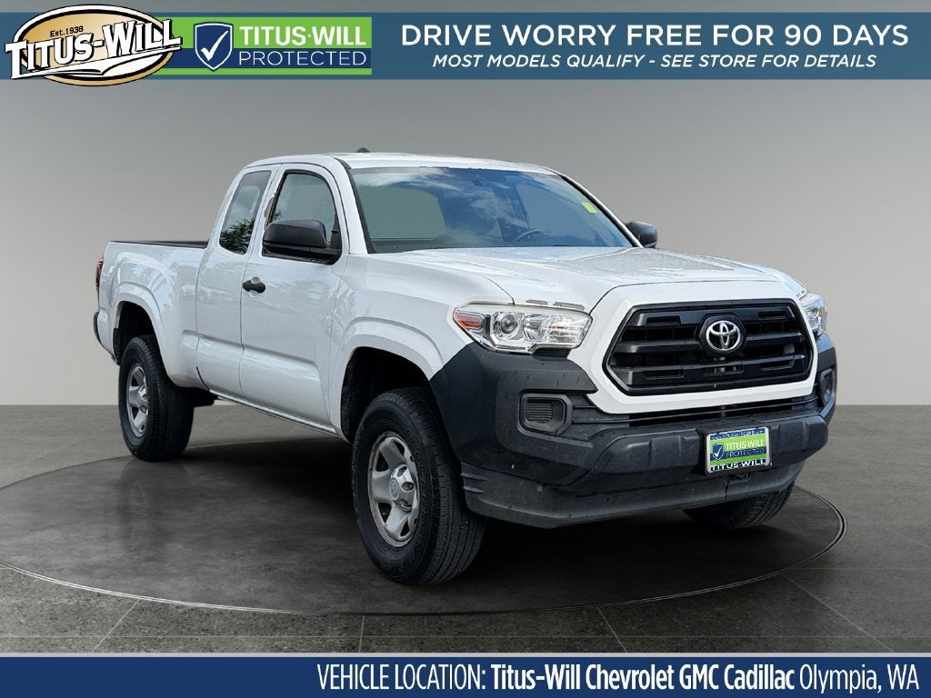 White 2017 Toyota Tacoma Pickup Truck Four-Wheel Drive 