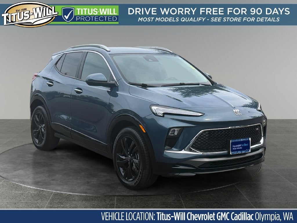 Ocean Blue Metallic 2024 Buick Encore GX SUV / Crossover All-Wheel Drive Automatic