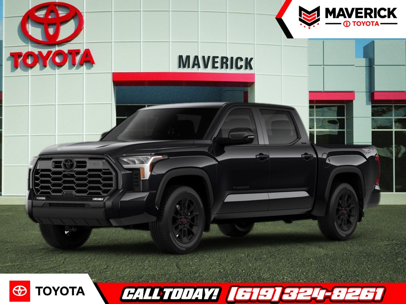 Black 2026 Toyota Tundra Limited CrewMax Cab 4WD Pickup Truck Four-Wheel Drive Automatic