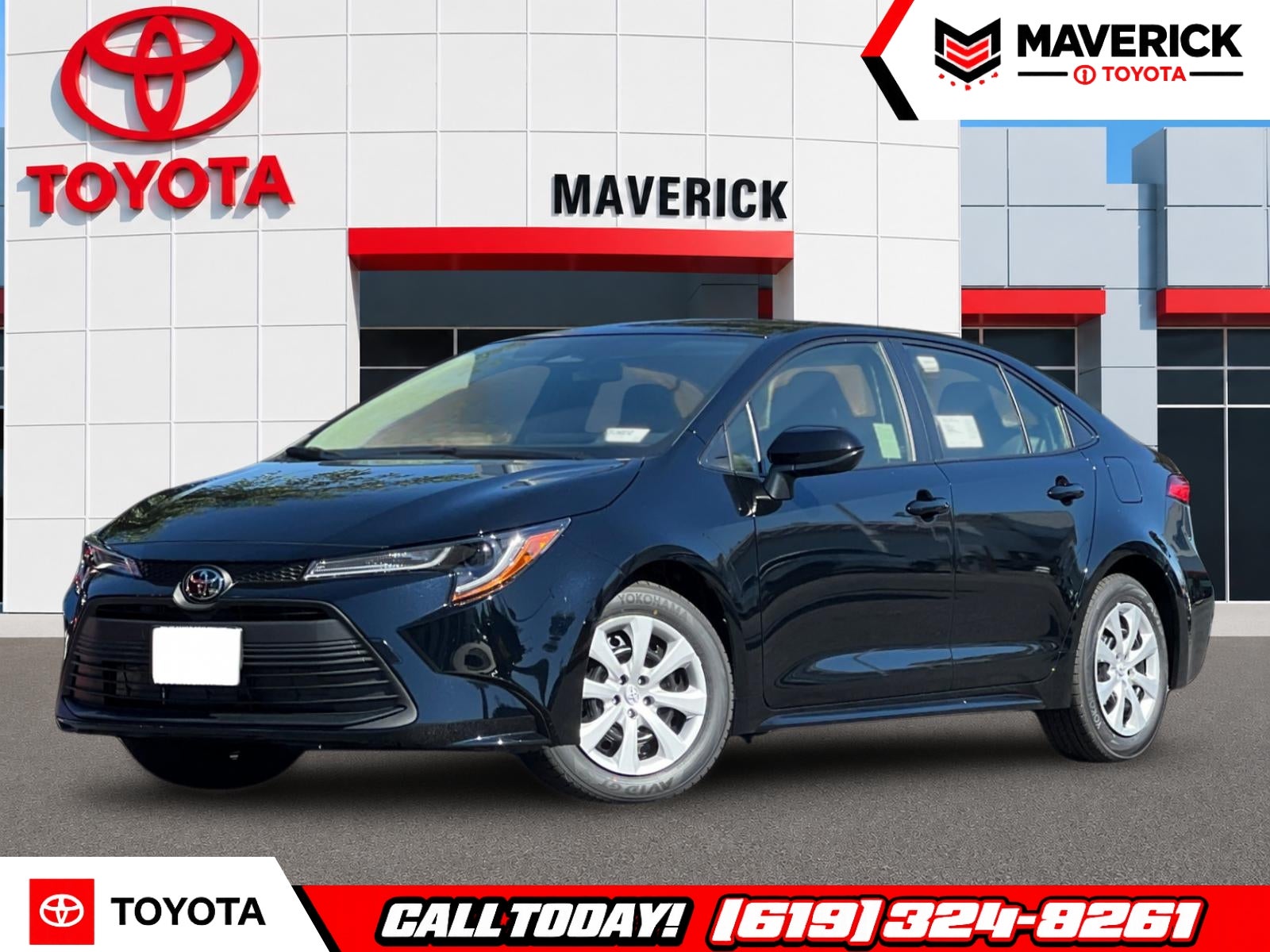 Midnight Black Metallic 2026 Toyota Corolla Sedan Front-Wheel Drive Continuously Variable Transmission