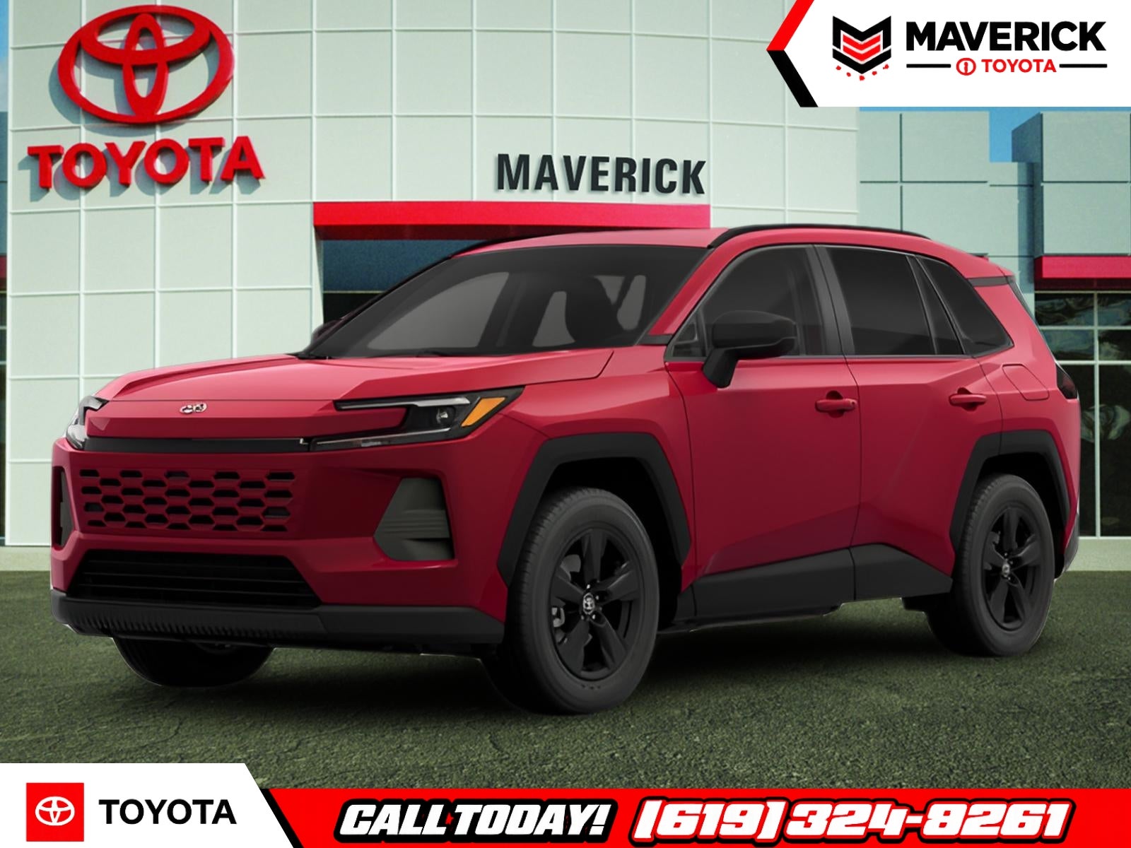Red (Ruby) 2026 Toyota RAV4 LE FWD SUV / Crossover Front-Wheel Drive Continuously Variable Transmission