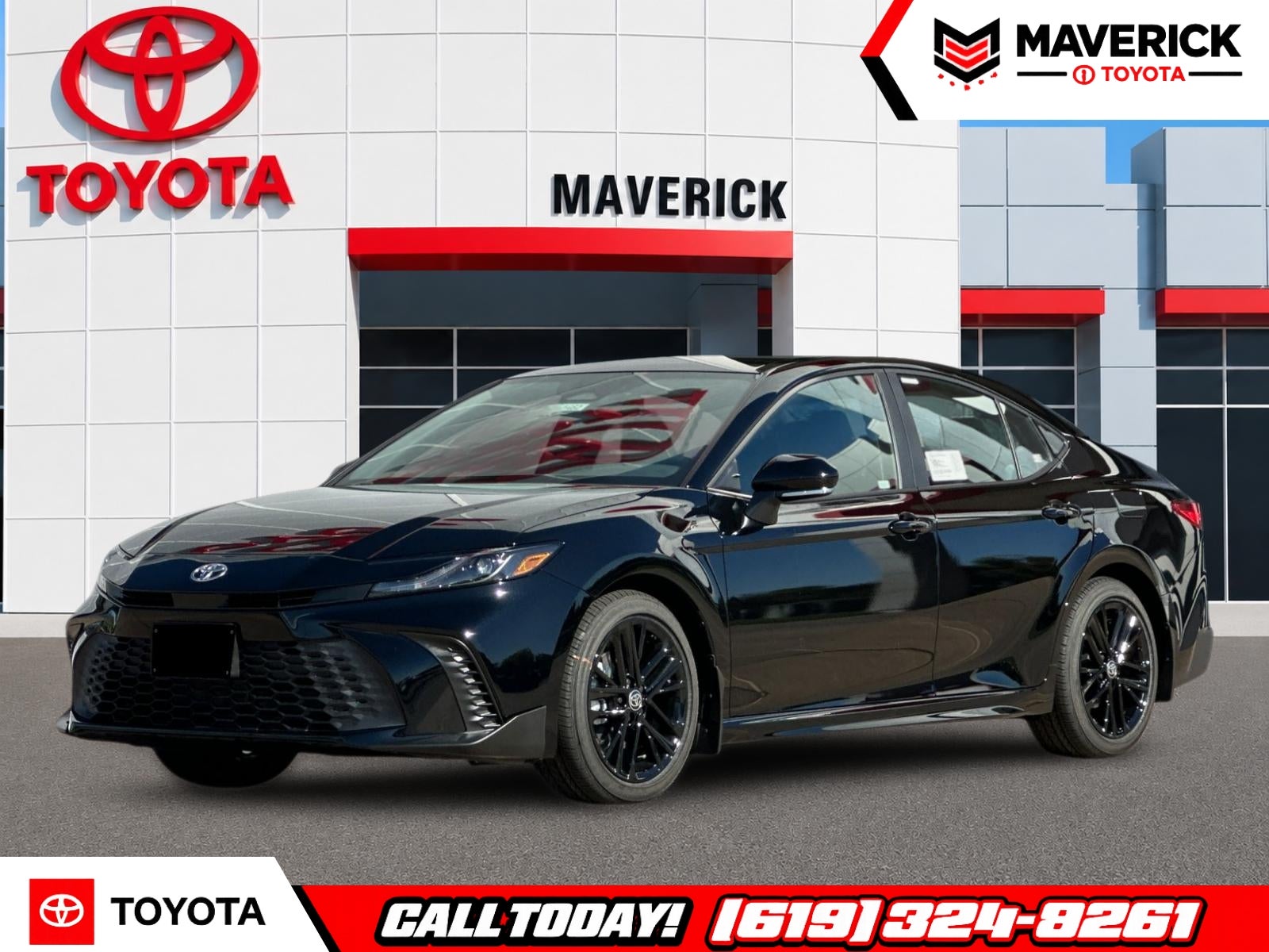Midnight Black Metallic 2026 Toyota Camry Sedan Front-Wheel Drive Continuously Variable Transmission