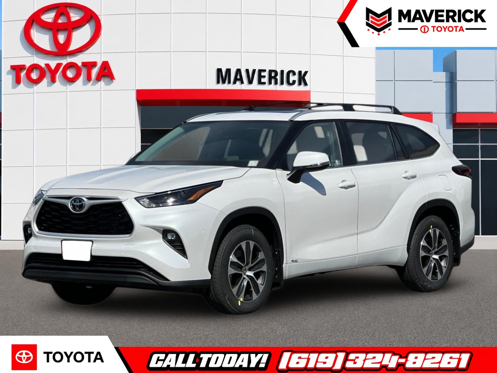 White (Wind Chill Pearl) 2026 Toyota Highlander Hybrid SUV / Crossover All-Wheel Drive Continuously Variable Transmission