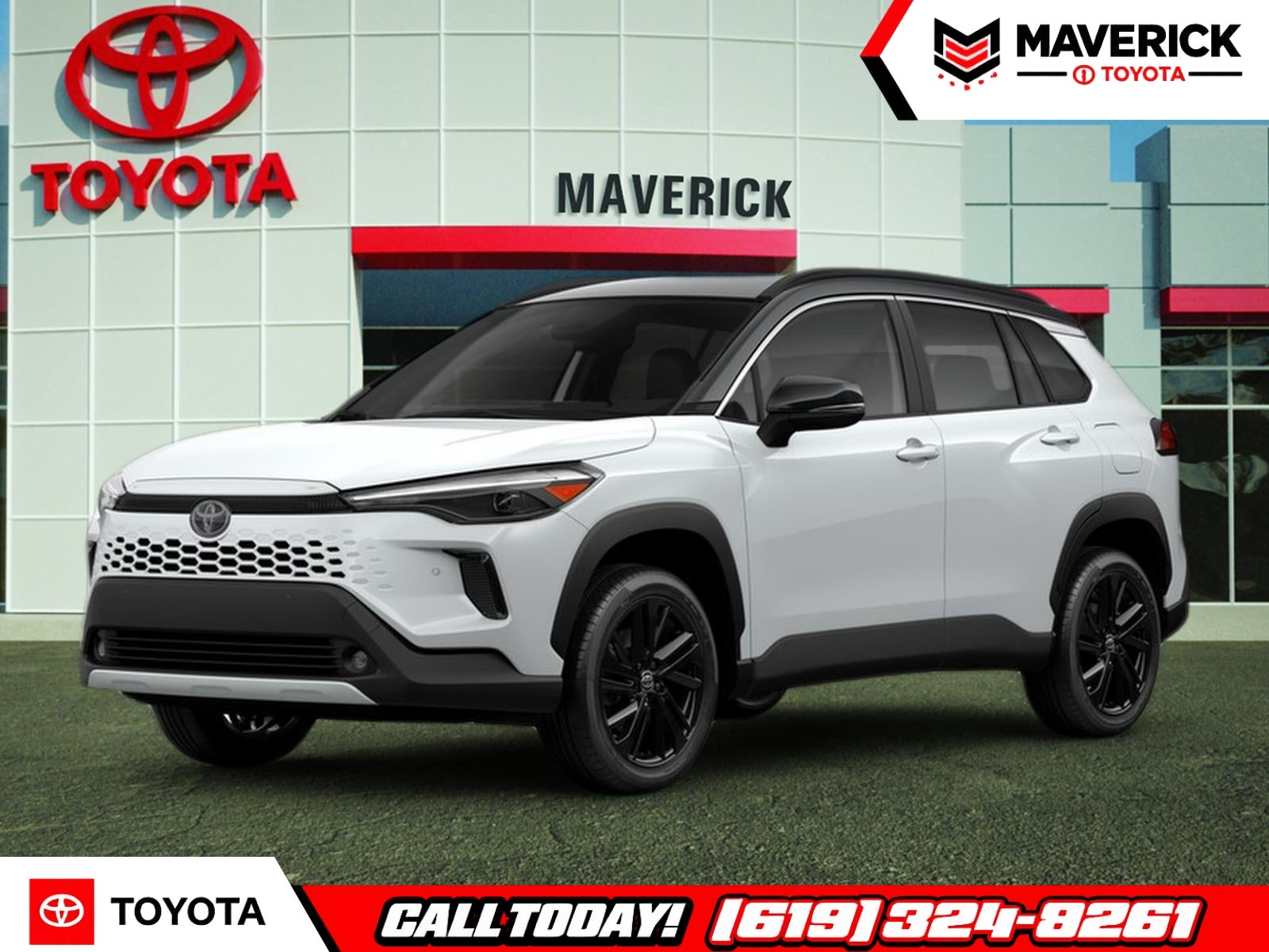 Wind Chill Pearl With Jet Black Roof 2026 Toyota Corolla Cross Hybrid SUV / Crossover All-Wheel Drive Continuously Variable Transmission