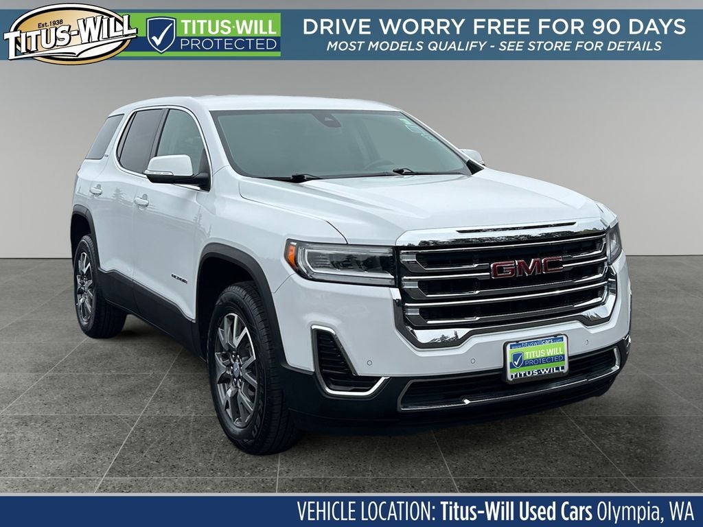 Summit White 2022 GMC Acadia SUV / Crossover Front-Wheel Drive 9-Speed Automatic