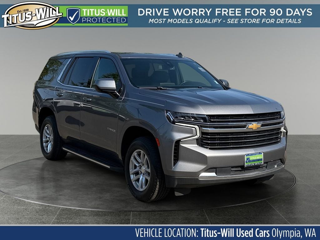 Gray (Satin Steel Metallic) 2021 Chevrolet Tahoe SUV / Crossover 4X2 