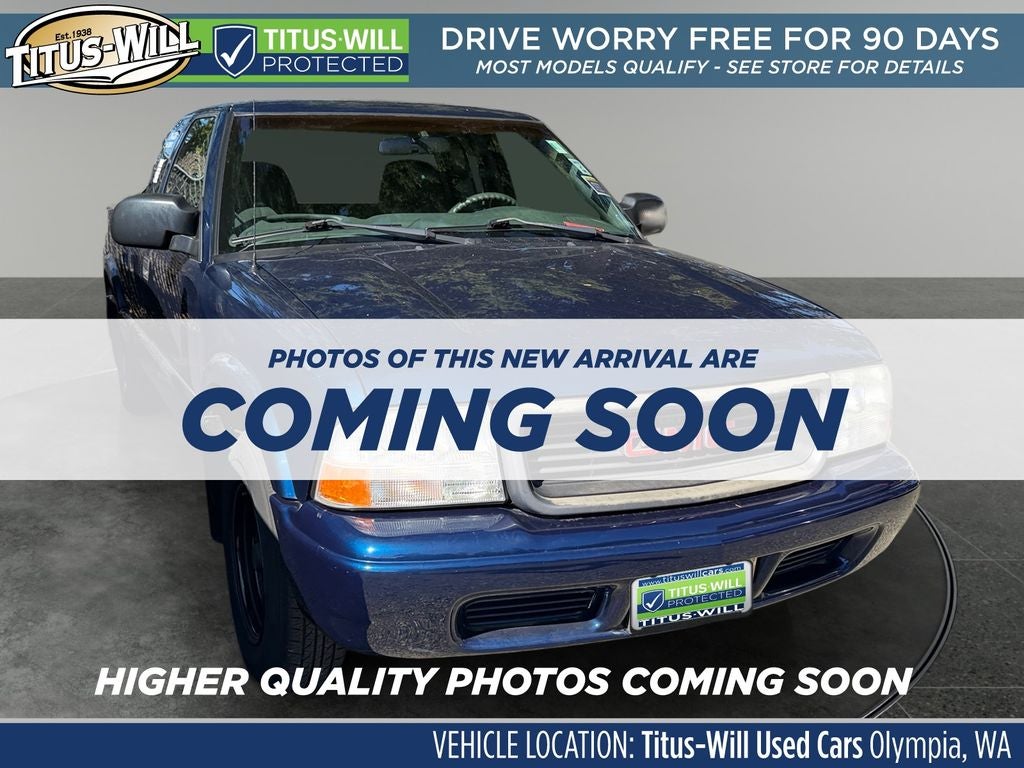 Indigo Blue Metallic 2003 GMC Sonoma Pickup Truck Rear-Wheel Drive 5-Speed Manual Overdrive