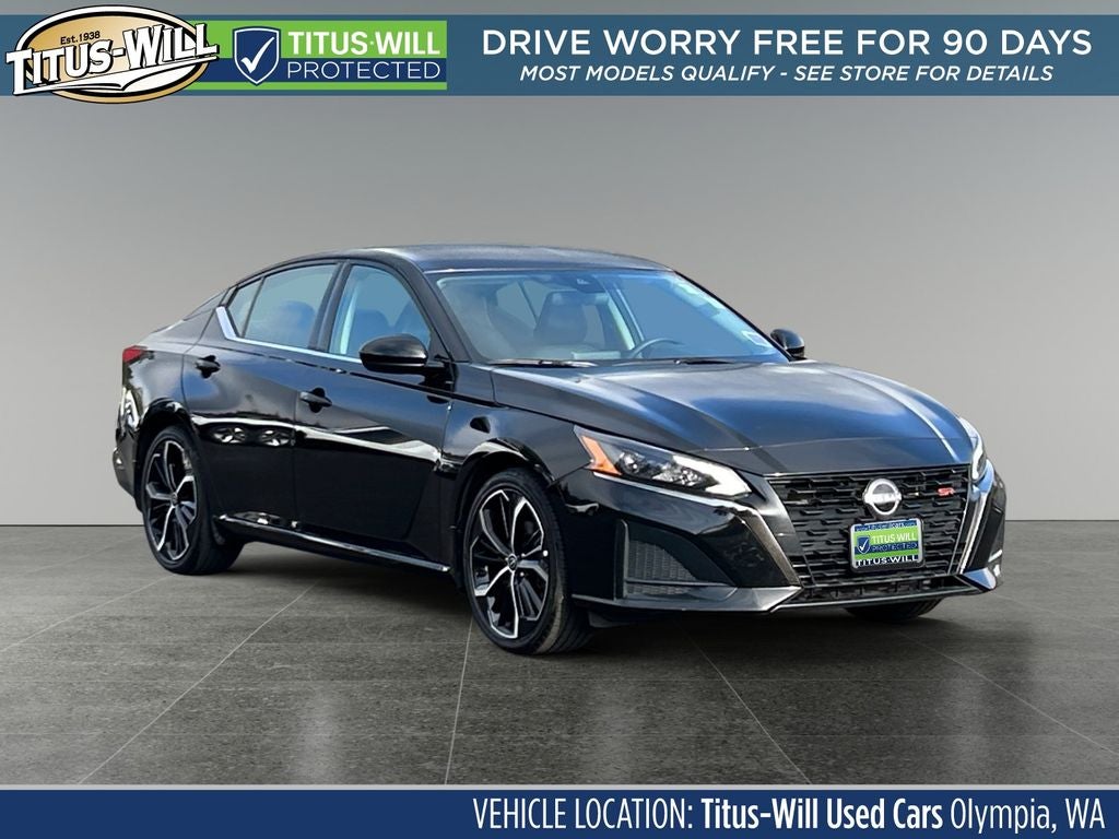 Super Black Clearcoat 2025 Nissan Altima Sedan Front-Wheel Drive Continuously Variable Transmission