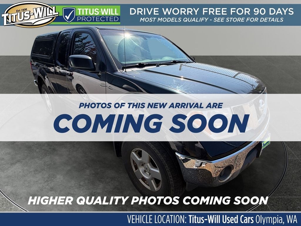Super Black 2007 Nissan Frontier Pickup Truck Four-Wheel Drive 5-Speed Automatic Overdrive