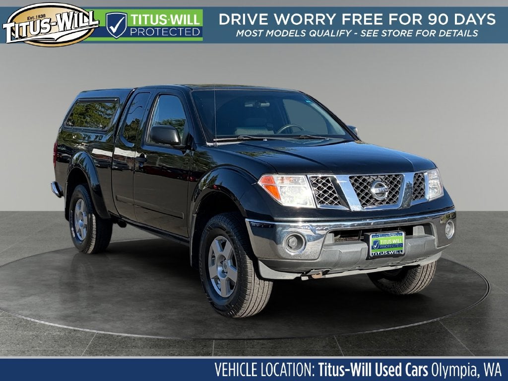 Super Black 2007 Nissan Frontier Pickup Truck Four-Wheel Drive 5-Speed Automatic Overdrive