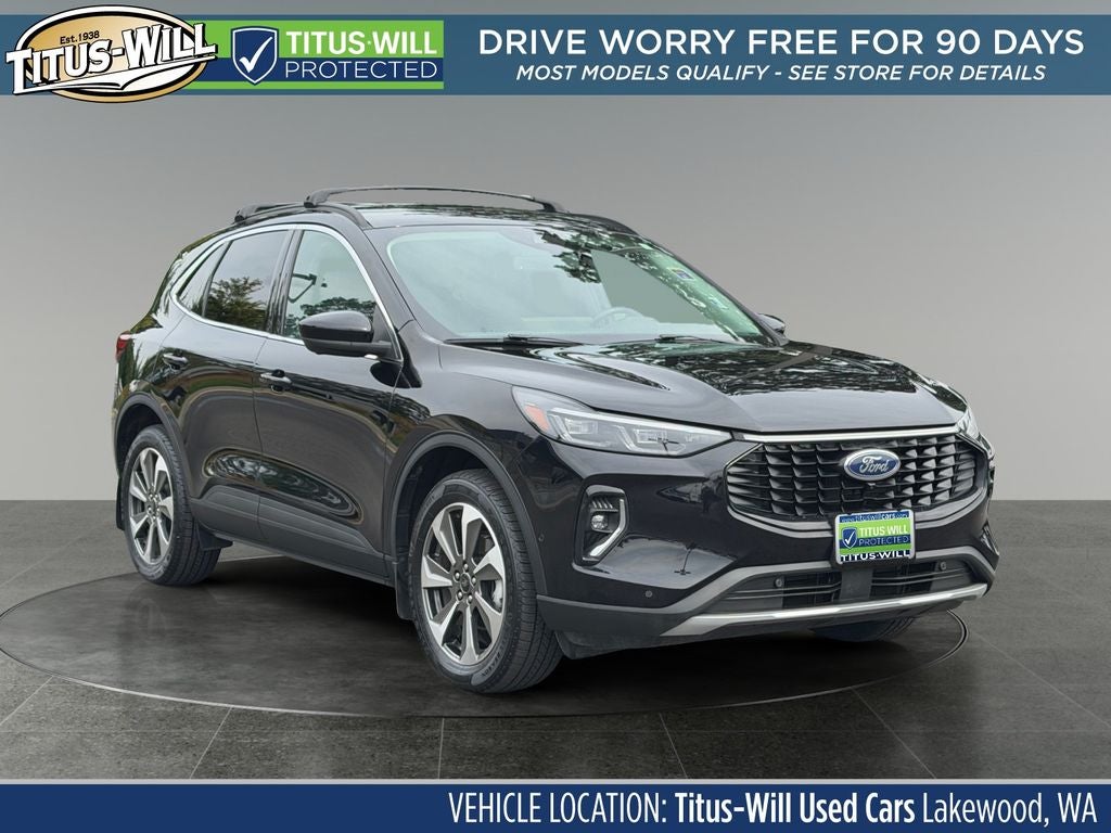 Black Metallic 2023 Ford Escape Hybrid SUV / Crossover All-Wheel Drive Continuously Variable Transmission
