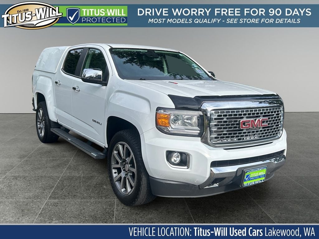 White 2019 GMC Canyon Pickup Truck Four-Wheel Drive 6-Speed Automatic