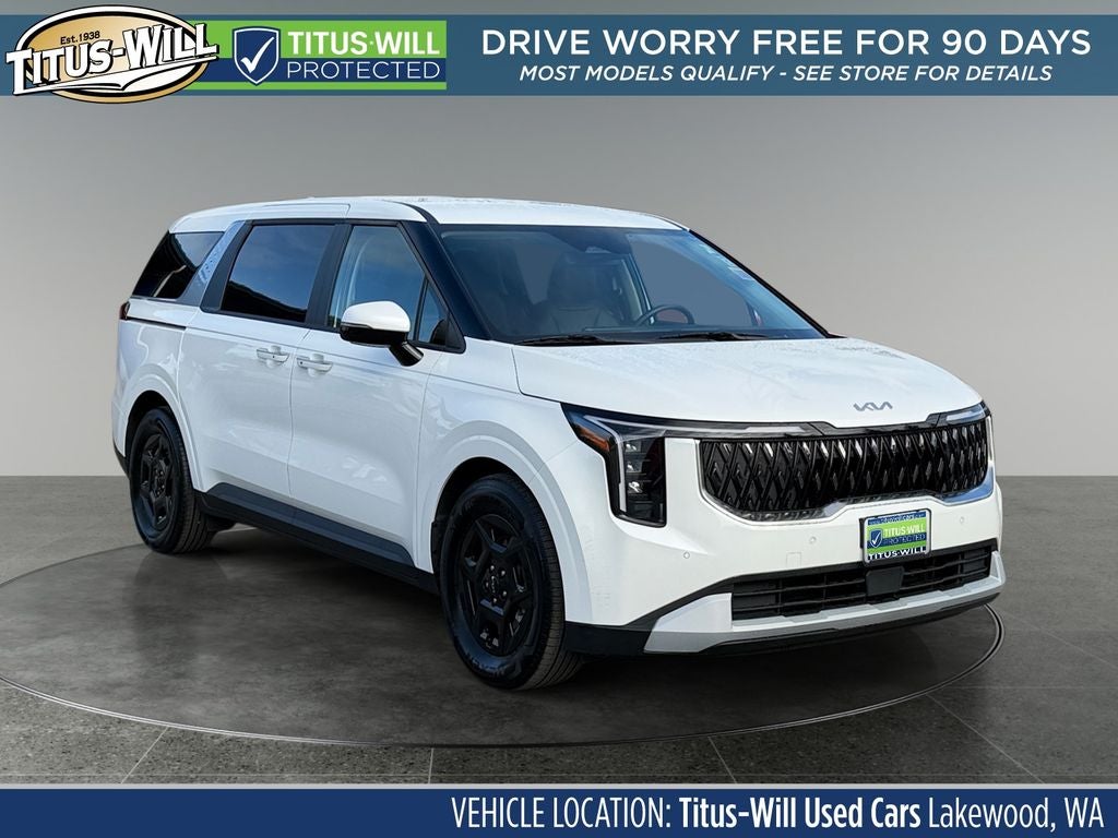 Snow White Pearl 2026 Kia Carnival Minivan Front-Wheel Drive 8-Speed Automatic