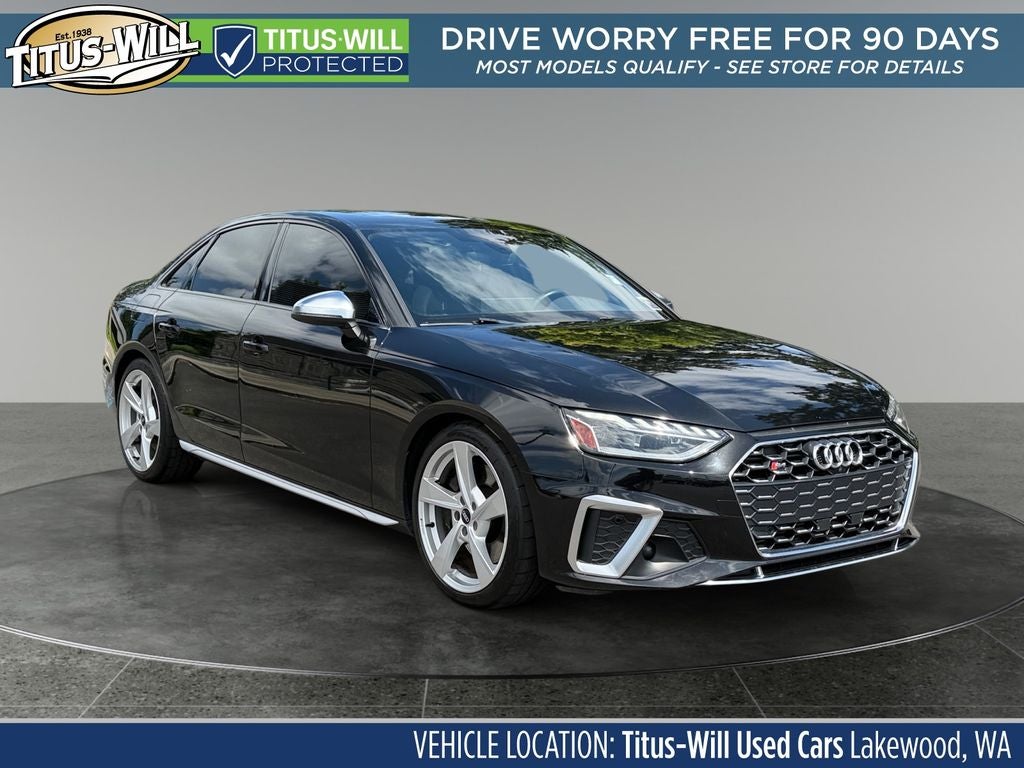 Black Metallic 2021 Audi S4 Sedan All-Wheel Drive 8-Speed Automatic