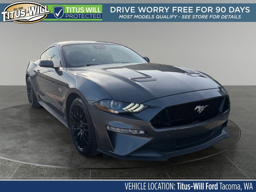 Gray Metallic 2023 Ford Mustang Coupe Rear-Wheel Drive Automatic