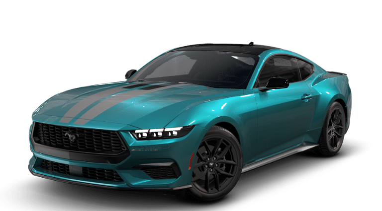 Adriatic Blue Metallic 2026 Ford Mustang Coupe Rear-Wheel Drive Automatic
