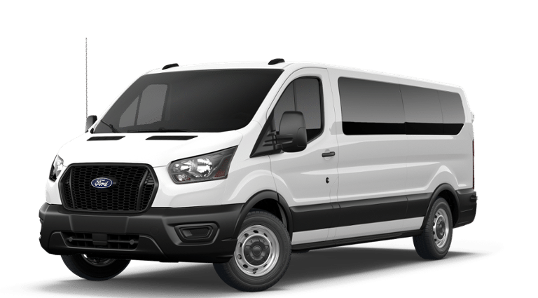 Oxford White 2027 Ford Transit Passenger Van Rear-Wheel Drive 