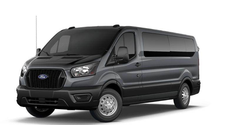 Gray 2027 Ford Transit Passenger Van All-Wheel Drive 