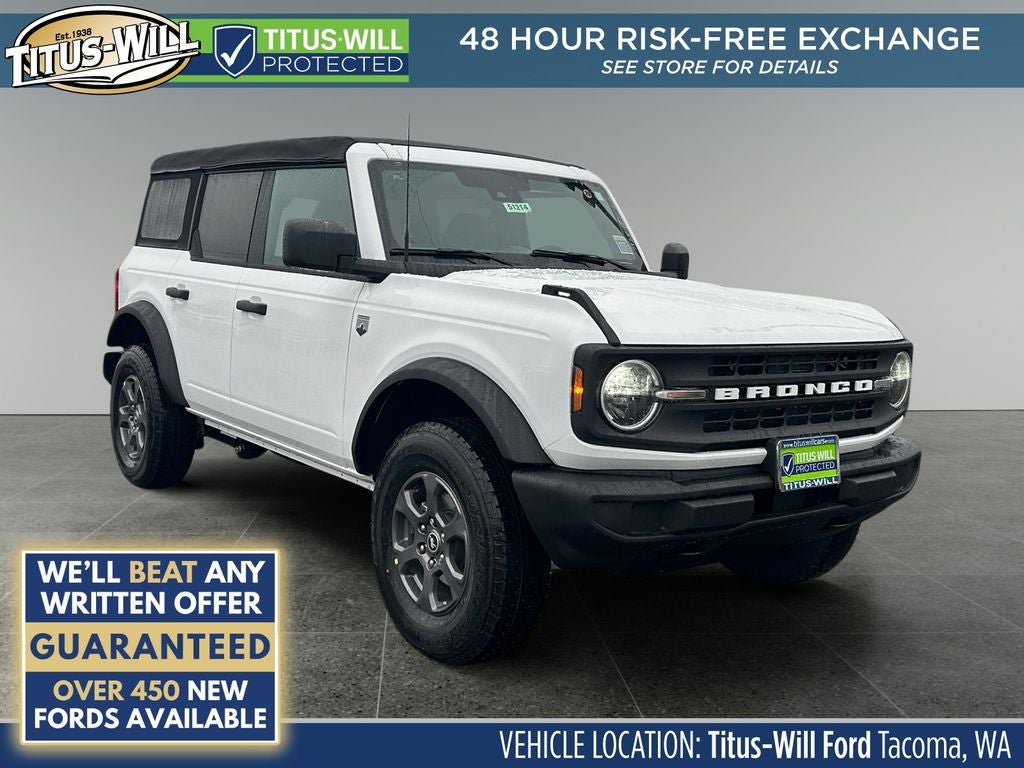 Oxford White 2025 Ford Bronco SUV / Crossover Four-Wheel Drive 7-Speed Manual