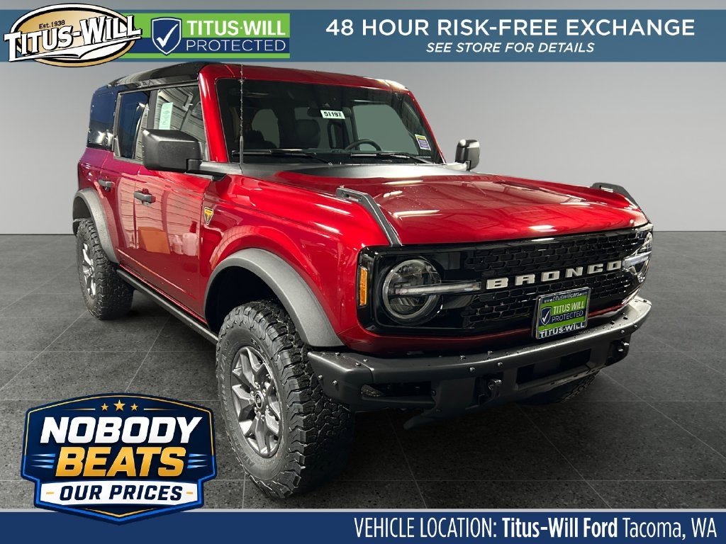 Ruby Red Metallic 2025 Ford Bronco SUV / Crossover Four-Wheel Drive Automatic