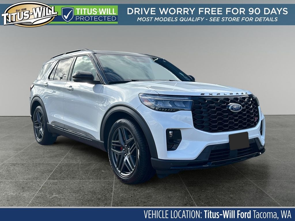 White 2025 Ford Explorer SUV / Crossover All-Wheel Drive Automatic