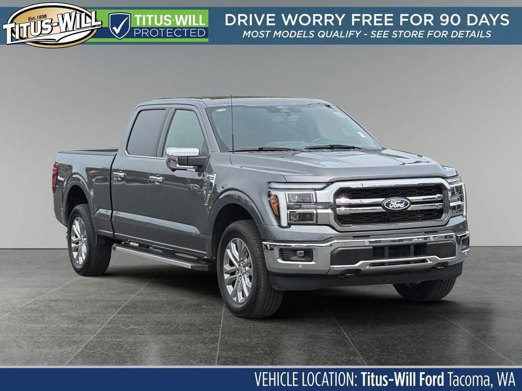 Gray 2025 Ford F-150 Pickup Truck Four-Wheel Drive Automatic