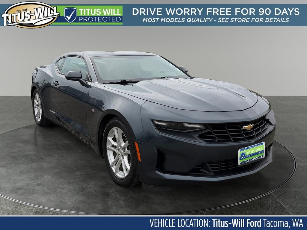 Shadow Gray Metallic 2022 Chevrolet Camaro Coupe Rear-Wheel Drive 8-Speed Automatic