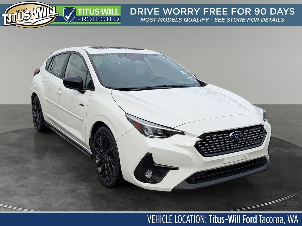 Crystal White Pearl 2024 Subaru Impreza Wagon All-Wheel Drive Continuously Variable Transmission