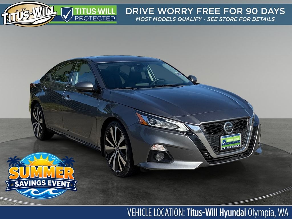 Gray (Gun Metallic) 2020 Nissan Altima 2.0 Platinum FWD Sedan Front-Wheel Drive Continuously Variable Transmission