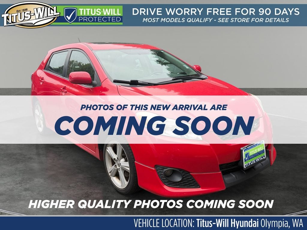 Radiant Red 2009 Toyota Matrix Hatchback All-Wheel Drive 4-Speed Automatic