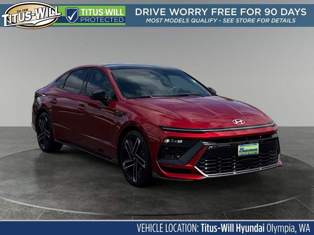 Ultimate Red 2024 Hyundai Sonata Sedan Front-Wheel Drive 8-Speed Automatic