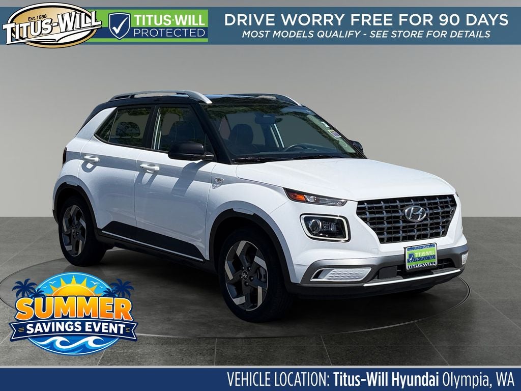 Ceramic White 2023 Hyundai Venue Limited FWD SUV / Crossover Front-Wheel Drive Continuously Variable Transmission