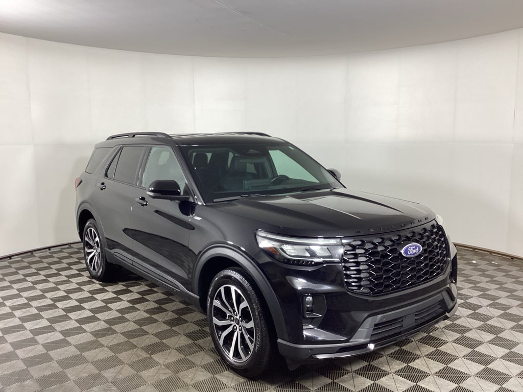 Agate Black Metallic 2025 Ford Explorer SUV / Crossover All-Wheel Drive Automatic