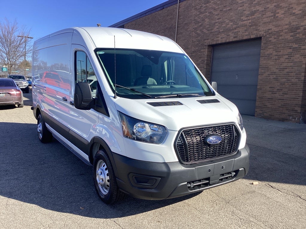 Oxford White 2024 Ford Transit Cargo 250 Medium Roof LB AWD Van All-Wheel Drive Automatic