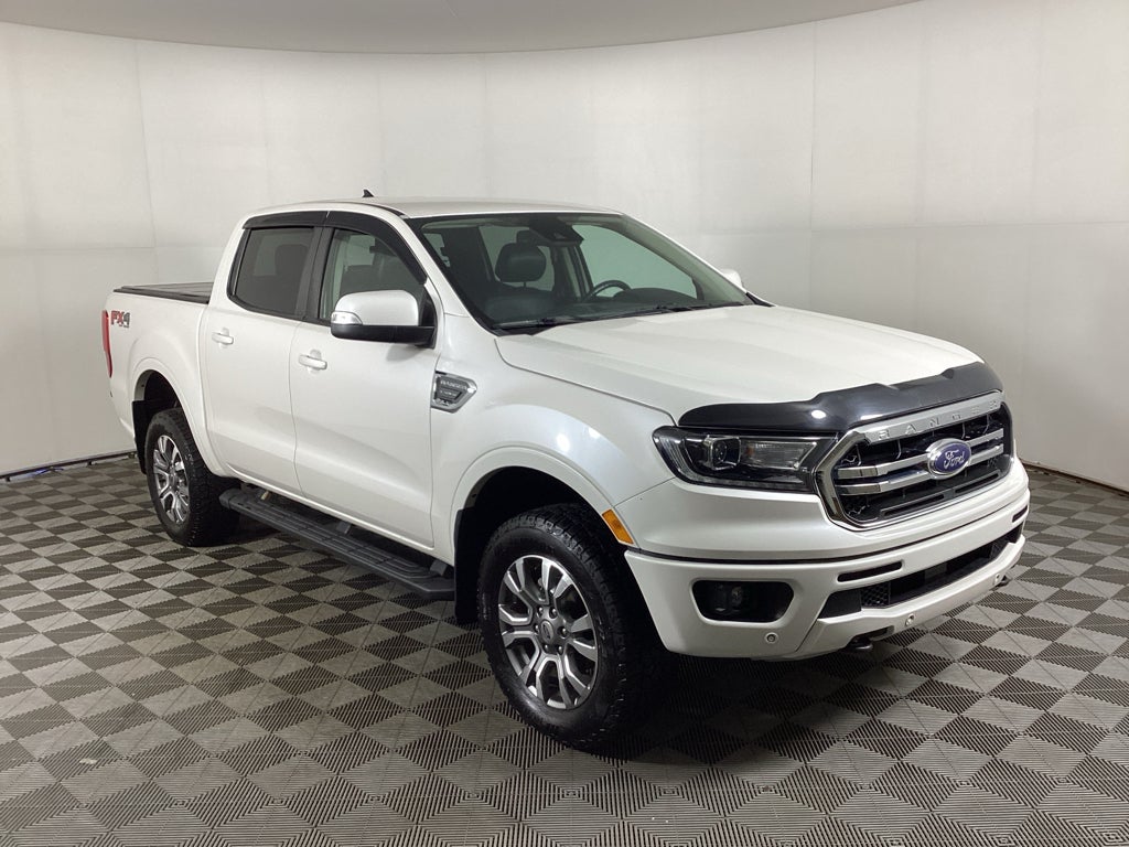 White Platinum Metallic 2020 Ford Ranger Lariat SuperCrew 4WD Pickup Truck Four-Wheel Drive Automatic