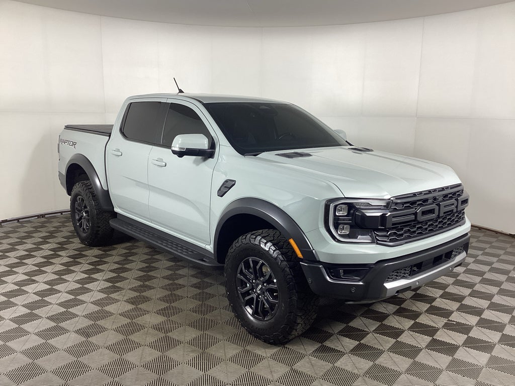 Gray (Cactus Grey) 2024 Ford Ranger Pickup Truck Four-Wheel Drive Automatic