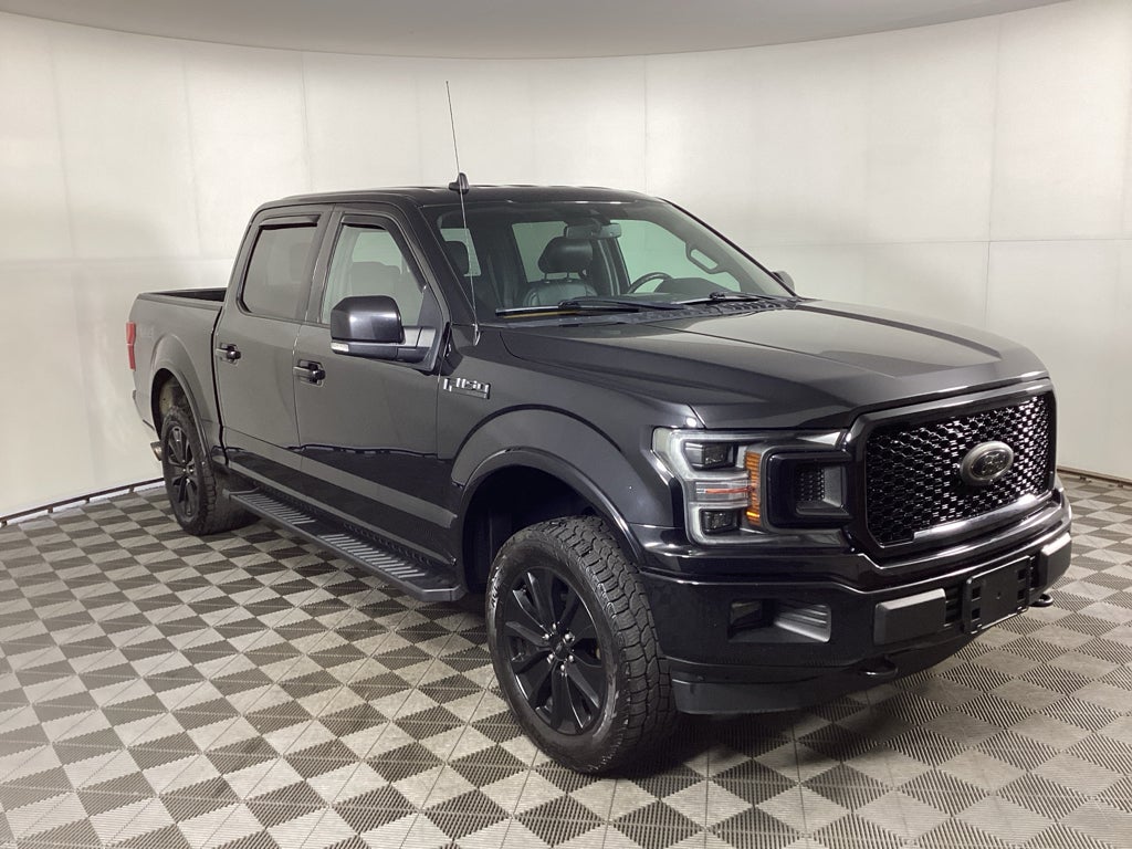 Agate Black Metallic 2020 Ford F-150 Lariat SuperCrew 4WD Pickup Truck Four-Wheel Drive Automatic