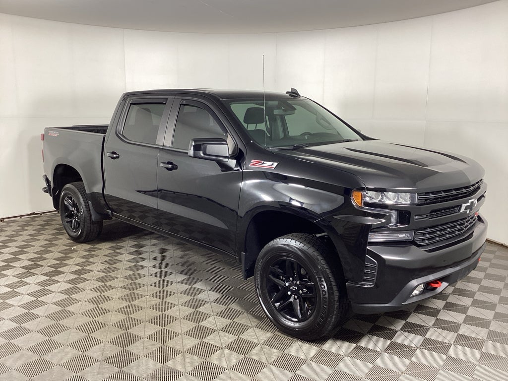 Black 2021 Chevrolet Silverado 1500 Pickup Truck Four-Wheel Drive Automatic