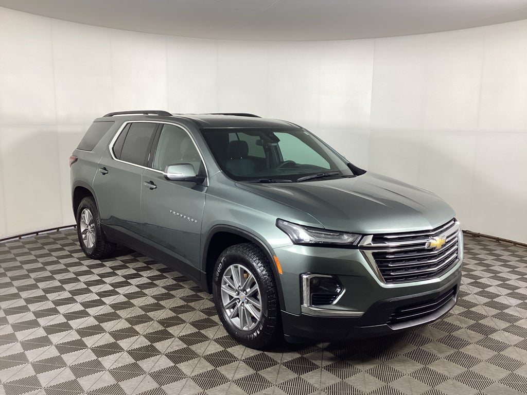Silver Sage Metallic 2023 Chevrolet Traverse SUV / Crossover Four-Wheel Drive 9-Speed Automatic