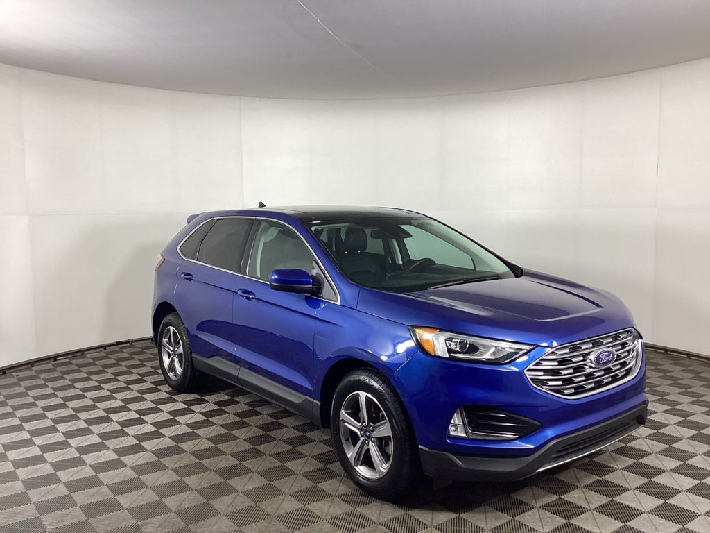 Atlas Blue Metallic 2021 Ford Edge SUV / Crossover All-Wheel Drive 8-Speed Automatic