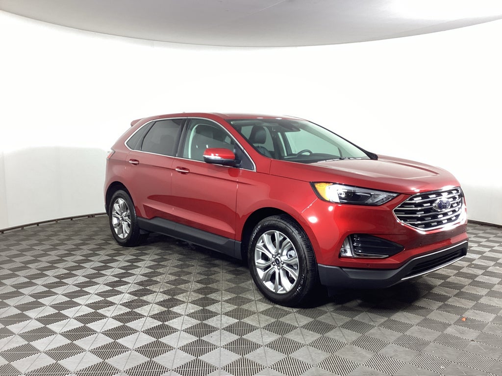 Rapid Red Metallic Tinted Clearcoat 2024 Ford Edge SUV / Crossover All-Wheel Drive 8-Speed Automatic