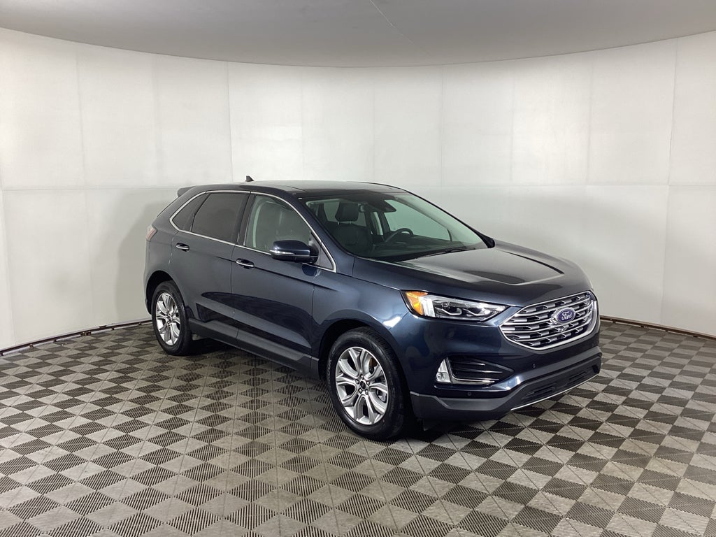 Stone Blue Metallic 2023 Ford Edge SUV / Crossover All-Wheel Drive 8-Speed Automatic