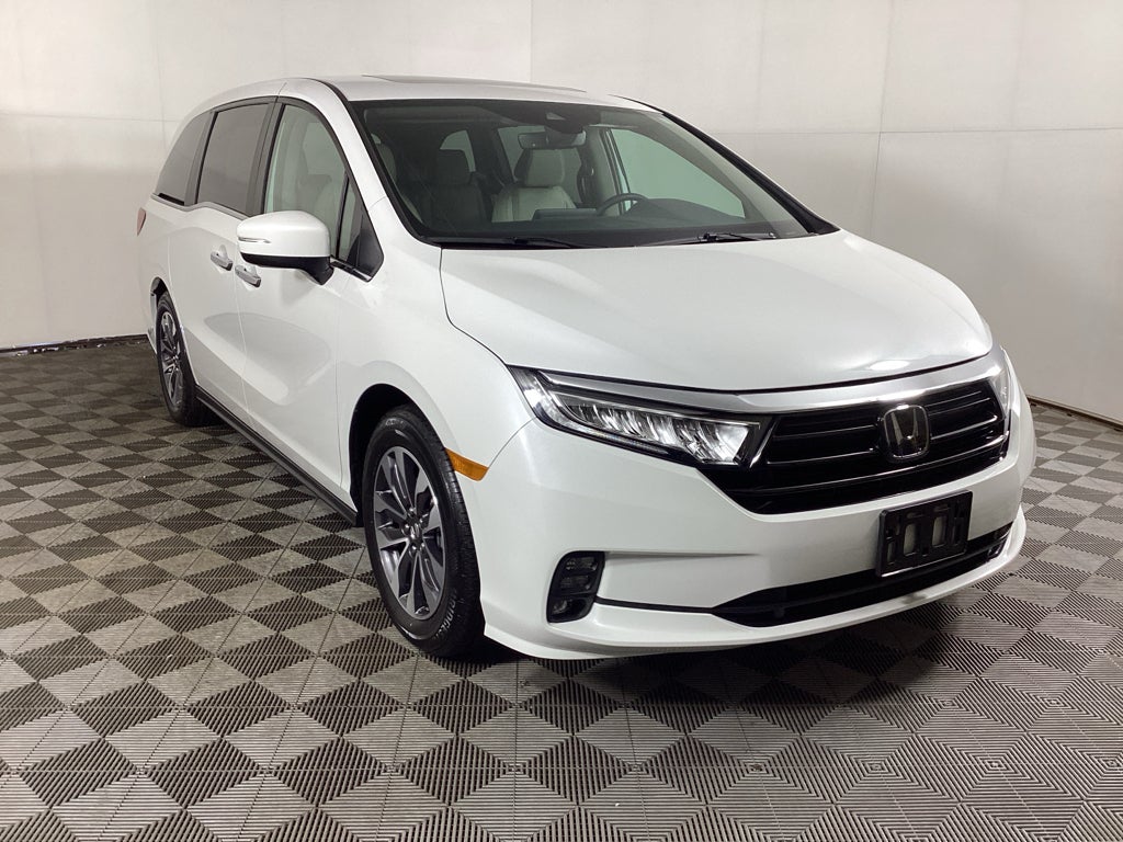 Platinum White Pearl 2022 Honda Odyssey EX-L FWD Minivan Front-Wheel Drive Automatic
