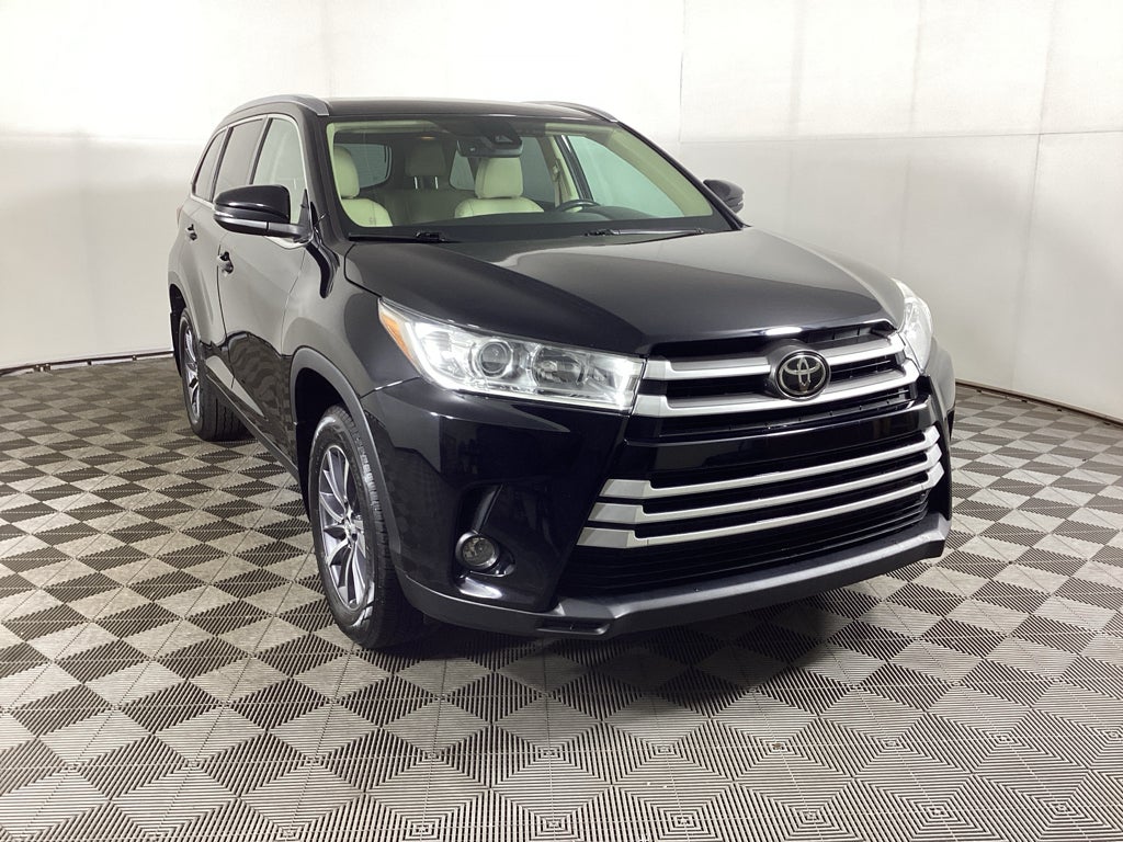 Midnight Black Metallic 2019 Toyota Highlander SUV / Crossover All-Wheel Drive 8-Speed Automatic