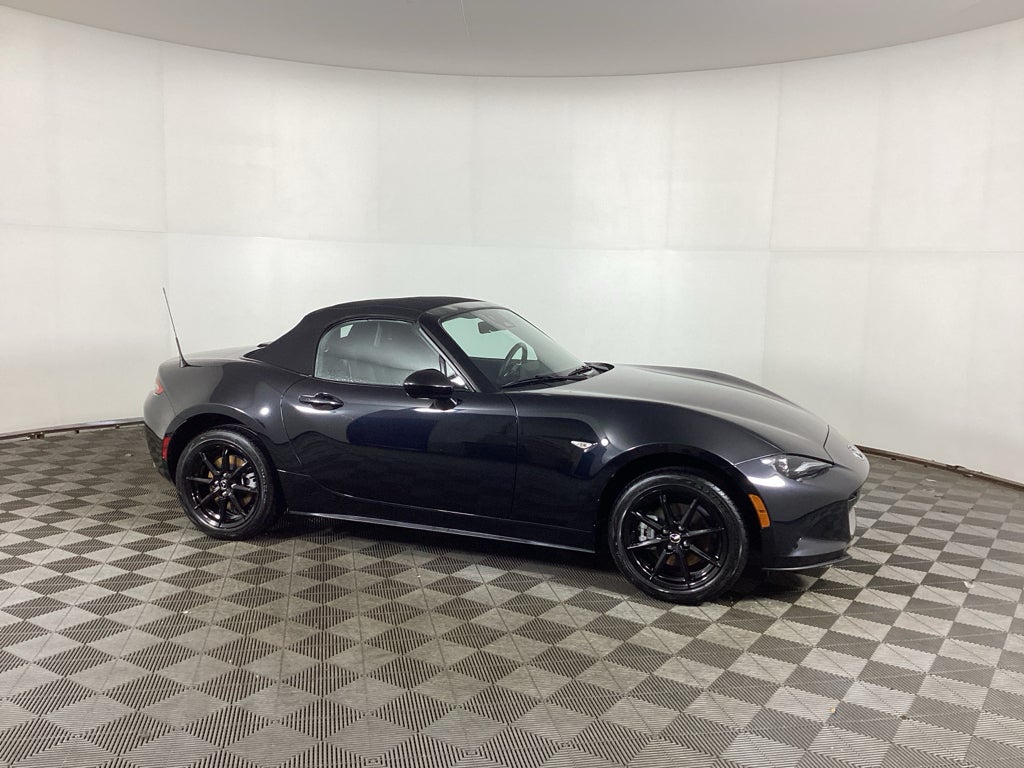 Jet Black Mica 2024 Mazda MX-5 Miata Convertible Rear-Wheel Drive 6-Speed Manual