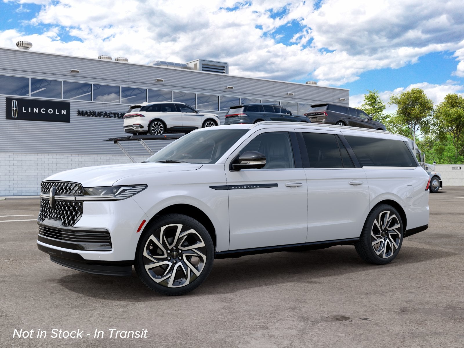 Pristine White Metallic Tri-Coat 2027 Lincoln Navigator SUV / Crossover Four-Wheel Drive Automatic